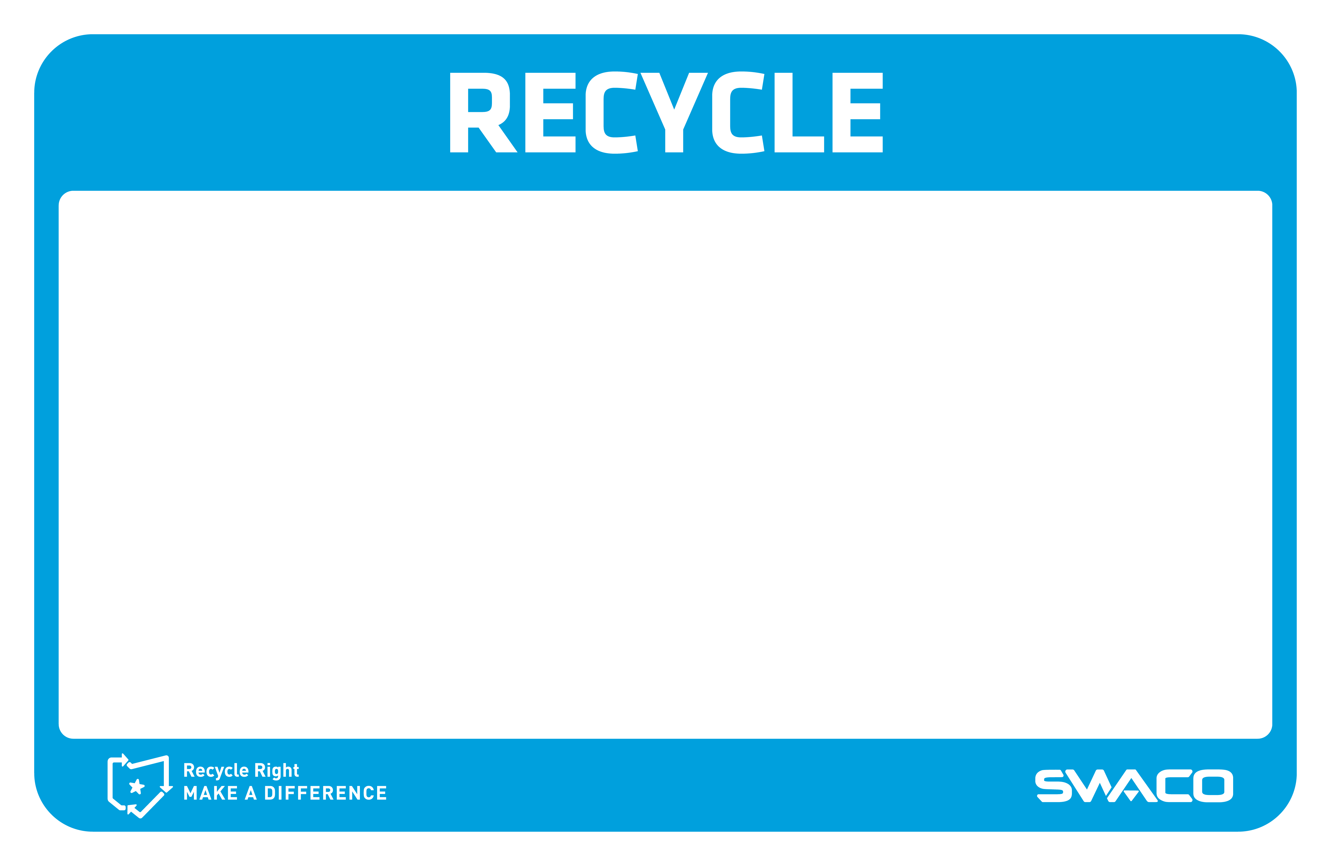 recycle tabloid sign