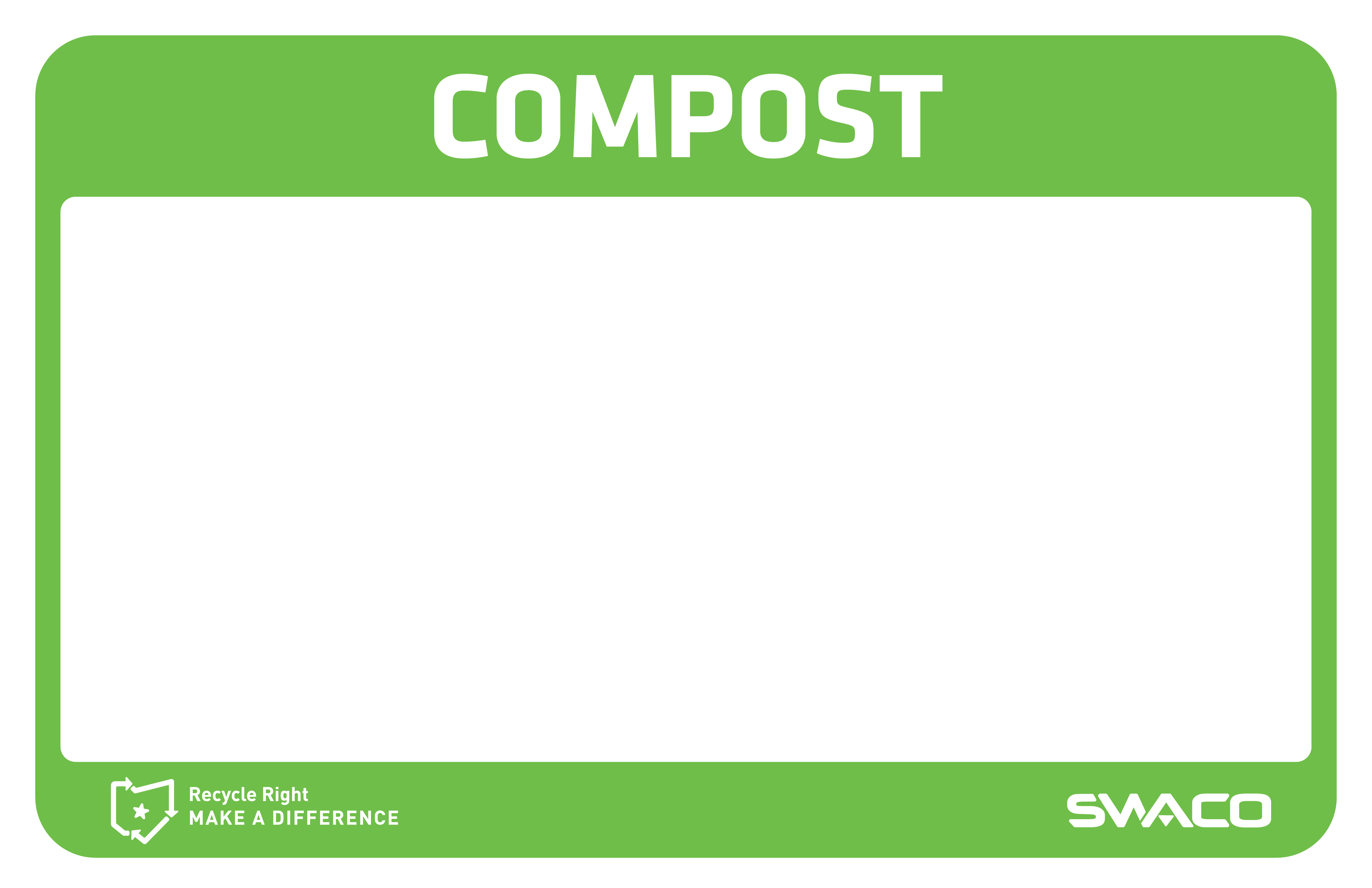 compost tabloid sign