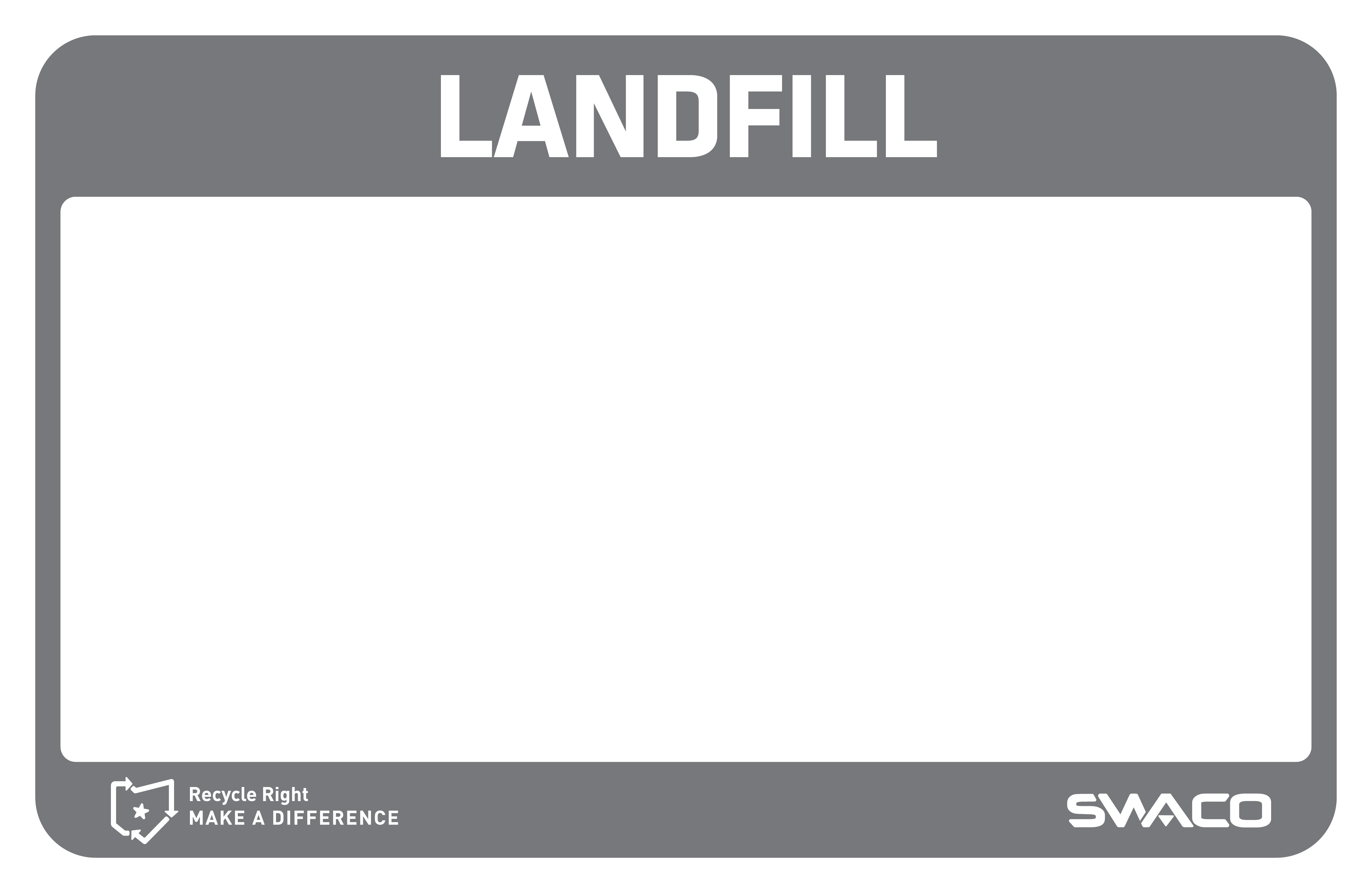 landfill tabloid sign