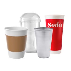 Paper and plastic cups