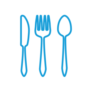 Graphic of plastic cutlery