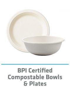 BPI-certified compostable bowls