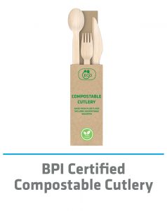 BPI-certified compostable cutlery