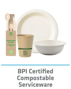 BPI-certified compostable service ware
