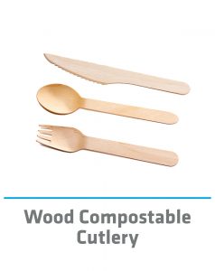 Wood compostable cutlery